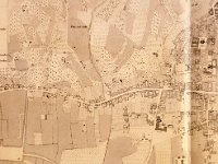 Mapa. Ilica na karti Zagreba 1865. godine